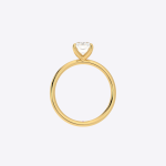 Radiant Lab Grown Diamond Solitaire Gold Ring - Image 3