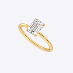 2.00 Emerald Cut Lab Grown Diamond Solitaire Ring - Image 2