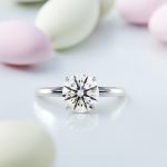 1.25 Carat Round Cut Lab Grown Diamond Solitaire White Gold Ring