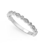 Elegant Round Cut Eternity Lab Grown Diamond Gold Band - Image 8