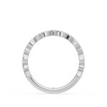 Elegant Round Cut Eternity Lab Grown Diamond Gold Band - Image 9