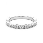 Elegant Round Cut Eternity Lab Grown Diamond Gold Band - Image 7