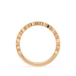 Elegant Round Cut Eternity Lab Grown Diamond Gold Band - Image 6