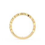 Elegant Round Cut Eternity Lab Grown Diamond Gold Band - Image 3