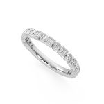 Princess Cut Eternity Lab Grown Diamond Gold Band - Image 8